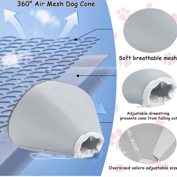 Extra soft, flexible, dog cone collars Size XL - Picture 4 of 6